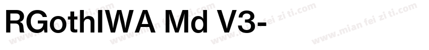 RGothIWA Md V3字体转换